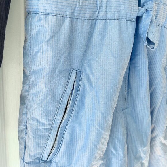 Vintage 80s Slalom Apex Colorblock Ski Jumpsuit Blue & Navy - Picture 4 of 10